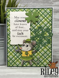 Riley & Company, Rubber Stamps, May Your Clovers