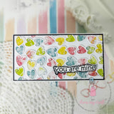 Dress My Craft Water Droplet Embellishments 8g, Rainbow Heart Assorted