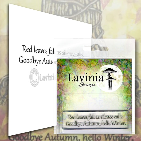 Lavinia Stamp, Red Leaves (LAV574), Clear Stamp