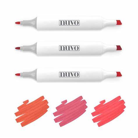 Nuvo Creative Pen Collection, Alcohol Markers, Rich Reds