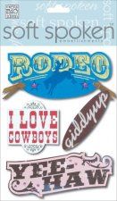 Me & My Big Ideas Soft Spoken Embellishments Stickers, Rodeo