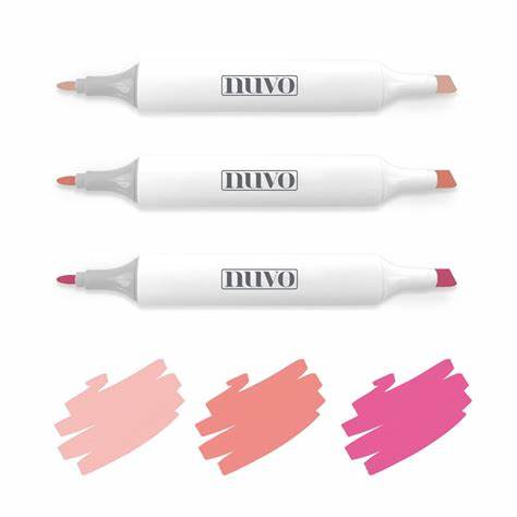 Nuvo Creative Pen Collection, Alcohol Markers, Rosy Pinks