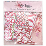 49 And Market, ARToptions Rouge Chipboard Word Set