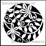 Stencil Girl, Stepping Stone #1, 6"x6" Stencil, Designed by Terri Stegmiller