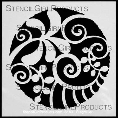 Stencil Girl, Stepping Stone #2, 6"x6" Stencil, Designed by Terri Stegmiller