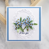 Spellbinders Etched Dies By Susan Tierney-Cockburn, Forget-Me-Not & Ladybugs-The Garden Gate
