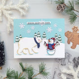 Spellbinders Etched Dies, Be Merry Collection, Chill Bear