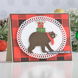 Spellbinders Etched Dies, Be Merry Collection, Chill Bear