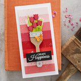 Spellbinders Etched Dies By Vicky Papaioannou, Paint Your World, Artful Tulip (S3-440)