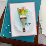 Spellbinders Etched Dies By Vicky Papaioannou, Paint Your World, Artful Tulip (S3-440)