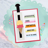 Spellbinders, Slider Bar Accents Etched Dies from the Birthday Celebrations Collection (S3-448)