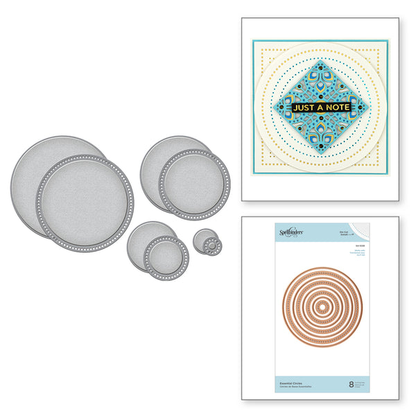 Spellbinders Nestabilities Essential, Circles Etched Dies