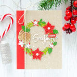 Spellbinders Etched Die, from the Tis The Season Collection, Christmas Blooms