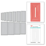 Spellbinders, Precision Layering Basics Collection Etched Dies, Mini Slimline B