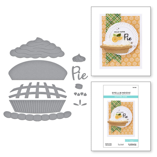 Spellbinders Etched Dies By Tina Smith, Perfect Pies -Pie Perfection