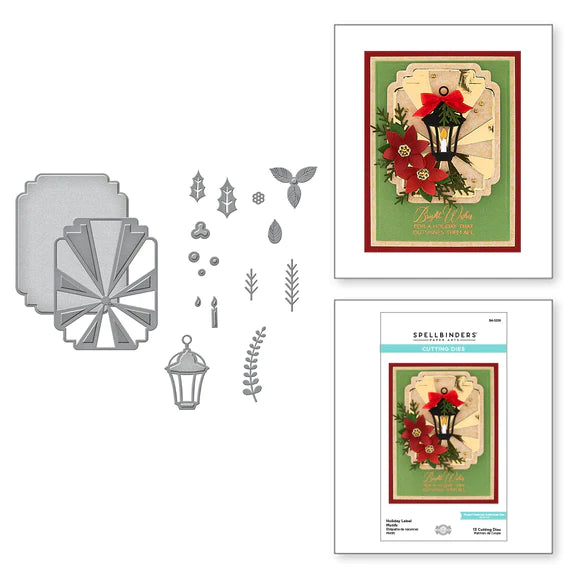 Spellbinders Etched Dies By Becca Feeken, Holiday Label Motifs (S4-1239)