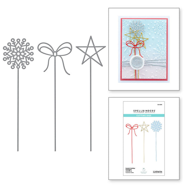 Spellbinders Cutting Dies, Sealed for the Holidays - Sealed Holiday Squiggles (S4-1250)