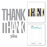 Spellbinders Etched Dies, Thank You- Be Bold Color Block (S5-477)