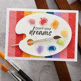 Spellbinders Etched Dies By Vicky Papaioannou, Paint Your World Painter's Palette (S5-504)