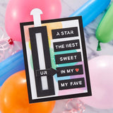 Spellbinders, Pick Your Greeting Slider Etched Dies from the Birthday Celebrations Collections (S5-509)