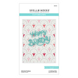 Spellbinders, Stitched Fanfare Etched Dies from the Birthday Celebrations Collection