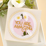 Spellbinders Etched Dies By Becca Feeken, Postage Edge Circles (S5-539)