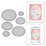 Spellbinders Etched Dies By Becca Feeken, Postage Edge Ovals (S5-548)