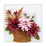 Spellbinders, Cutting Dies, Cactus Dahlia and Ornamental Garden Pottery from Garden Club by Susan Tierney-Cockburn