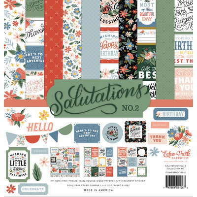 Echo Park Collection Kit 12"X12", Salutations No. 2