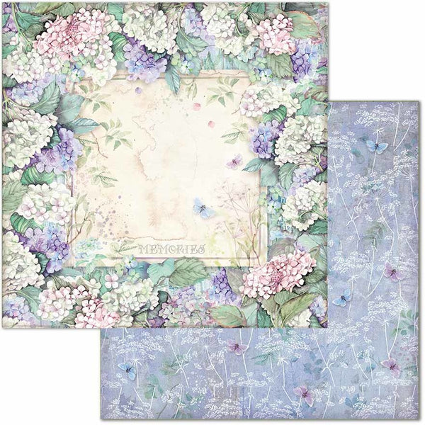 Stamperia Double-Sided Cardstock 12"X12", Frame, Hortensia