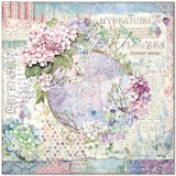 Stamperia Double-Sided Cardstock 12"X12", Garland, Hortensia