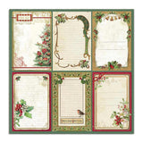 Stamperia Double-Sided Cardstock 12"X12", Cards, Classic Christmas