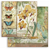 Stamperia Double-Sided Cardstock 12"X12", Orchid & Butterfly, Amazonia