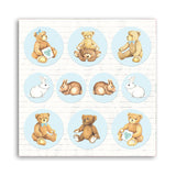 Stamperia Backgrounds Double-Sided Paper Pad 12"X12" 10/Pkg, Baby Dream Blue, Day Dream
