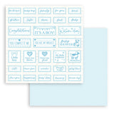 Stamperia Backgrounds Double-Sided Paper Pad 12"X12" 10/Pkg, Baby Dream Blue, Day Dream