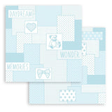 Stamperia Backgrounds Double-Sided Paper Pad 12"X12" 10/Pkg, Baby Dream Blue, Day Dream