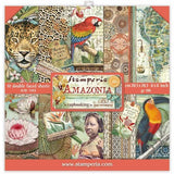 Stamperia Double-Sided Paper Pad 8"x8" 10/Pkg, Amazonia, 10 Designs/1 Each