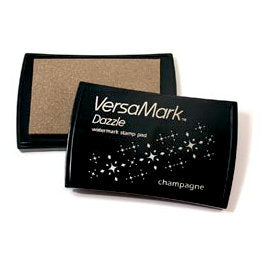 VersaMark Dazzle Watermark Stamp Pad, Champagne - Scrapbooking Fairies