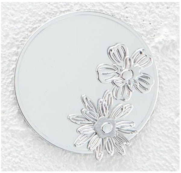 Spellbinders Color Essentials Cardstock 8.5"X11", Double-Sided Mirror Silver (111# Cover Stock), Sold per sheet
