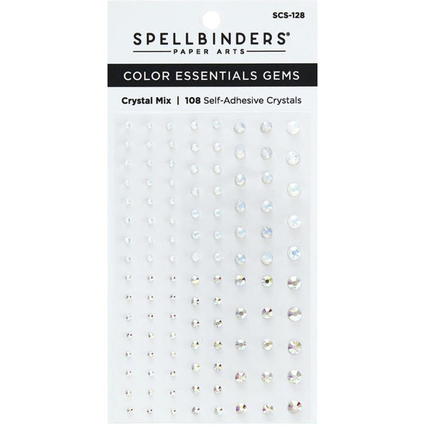 Spellbinders Color Essentials Gems 108/Pkg, Crystal Mix
