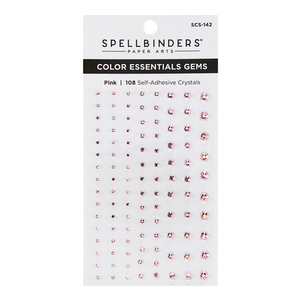 Spellbinders Color Essentials Gems 108/Pkg, Pink