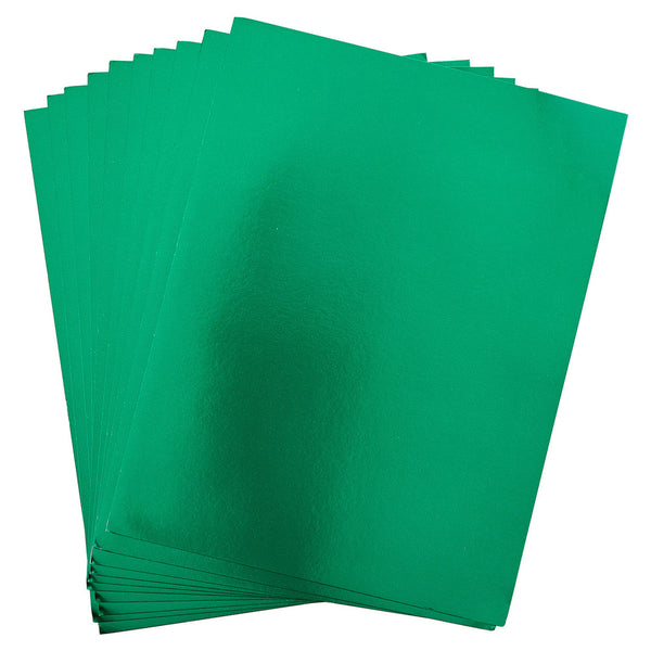 Spellbinders, Card Shoppe Essentials, Double-Sided Mirror Green Cardstock (Sold Individually)