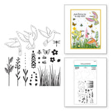 Spellbinders Clear Stamp Set By Bibi Cameron, Hummingbird Build A Scene (SDS-183)