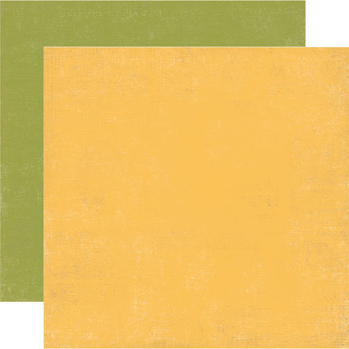 Echo Park Paper Co. Yellow/Green Distressed Solid Cardstock 12"x12" - Scrapbooking Fairies