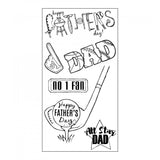 Sizzix, Clear Stamp, All Star Dad - Scrapbooking Fairies