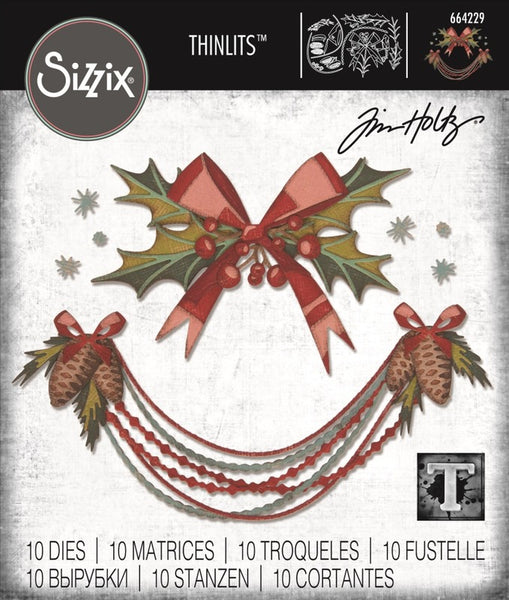 Sizzix Thinlits Dies By Tim Holtz 10/Pkg, Deck The Halls, Colorize