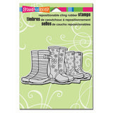 Stampendous, Puddle Boots, Cling Stamp - Scrapbooking Fairies