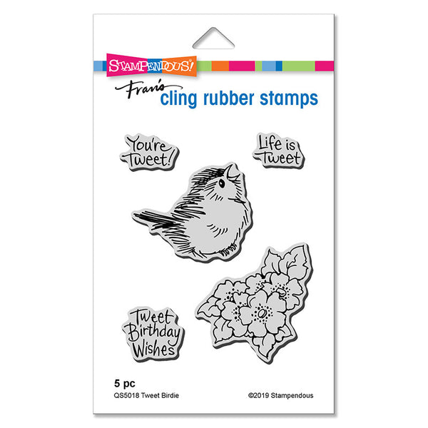 Stampendous Cling Stamp, Tweet Birdie