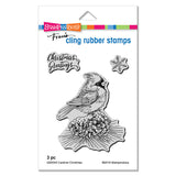 Stampendous Cling Stamp, Cardinal Christmas