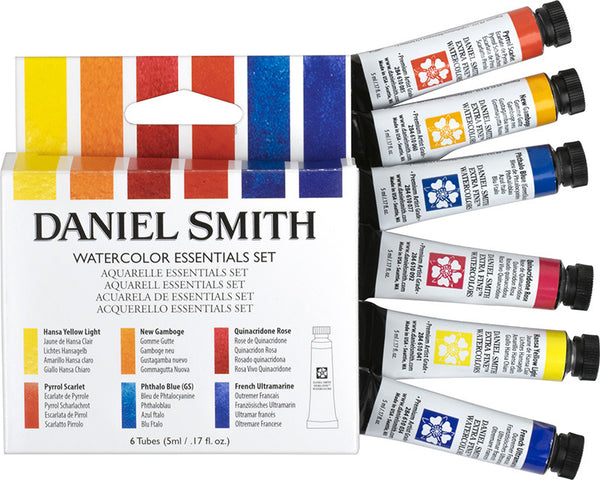 Daniel Smith Paint Set, Watercolor Essentials Set, 6 Tubes (5ml/.17 fl. oz.)